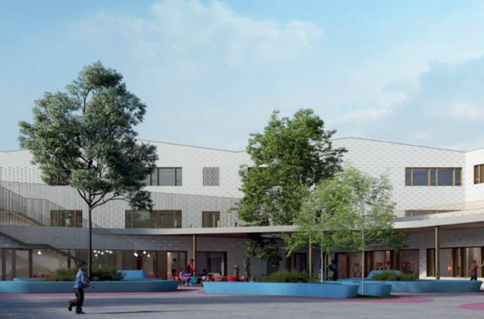 <h3 class="post-title">Groupe scolaire, centre social et institut médico-éducatif</h3>